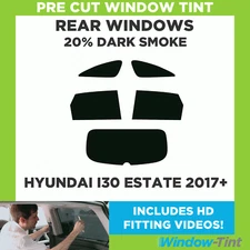 For Hyundai I30 Estate 2017+ Pre Cut Window Tint Kit 20% Dark Rear Tinting Film
