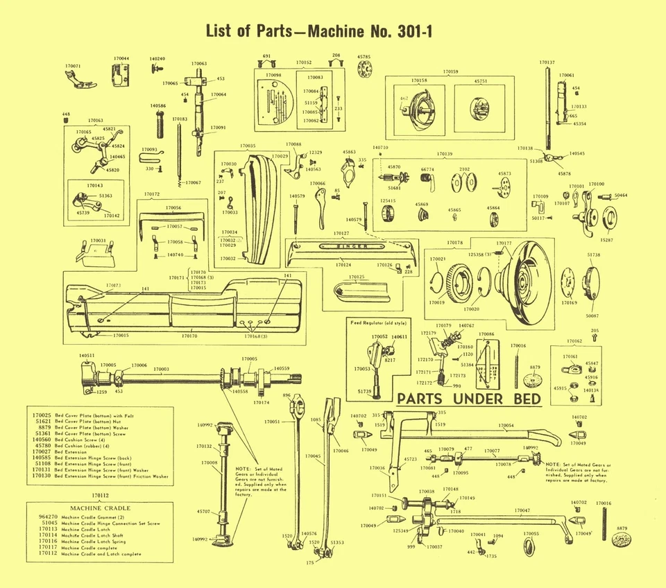 ORIGINAL ( Simanco 170159 / Simanco 45924 ) Singer 221/222/301 Rotating Hook - Image 3 of 3