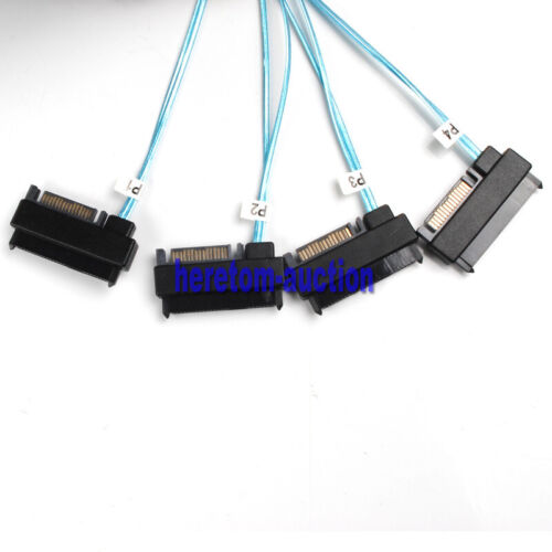Internal Mini SAS 36Pin SFF-8087 to 4 x 29Pin SFF-8482 with SATA Power Cable - Picture 5 of 10