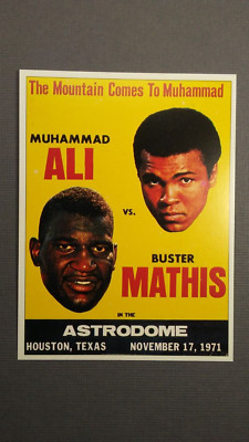 Muhammad Ali vs.  Buster Mathis Boxing Card - ''Houston Astrodome''
