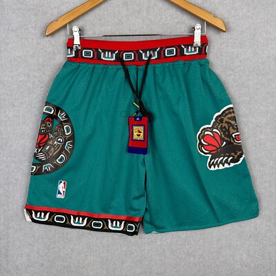 Just Don Hardwood Classics Shorts Mens Small Green Orange Grizzlies 1995-96 NEW