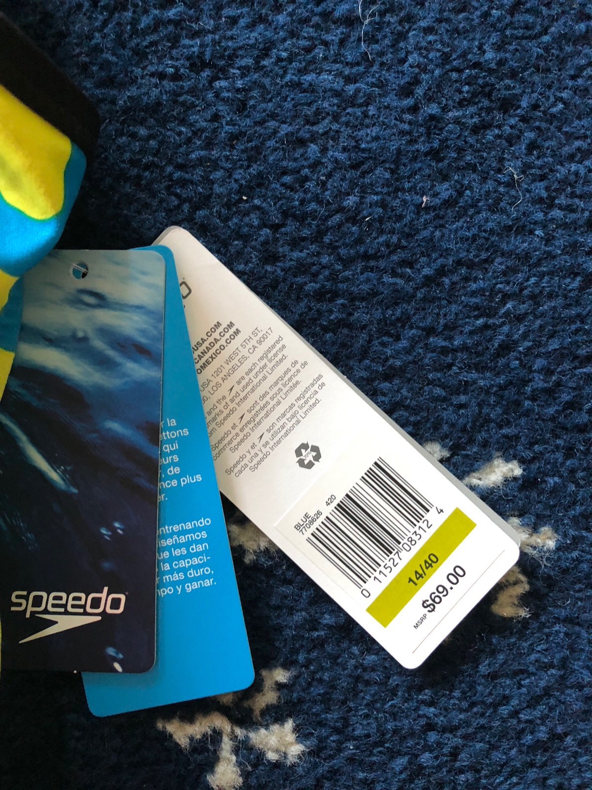 NWT SPEEDO RACING BATHING SUIT ENDURANCE LITE 14 40 COMPETITIVE