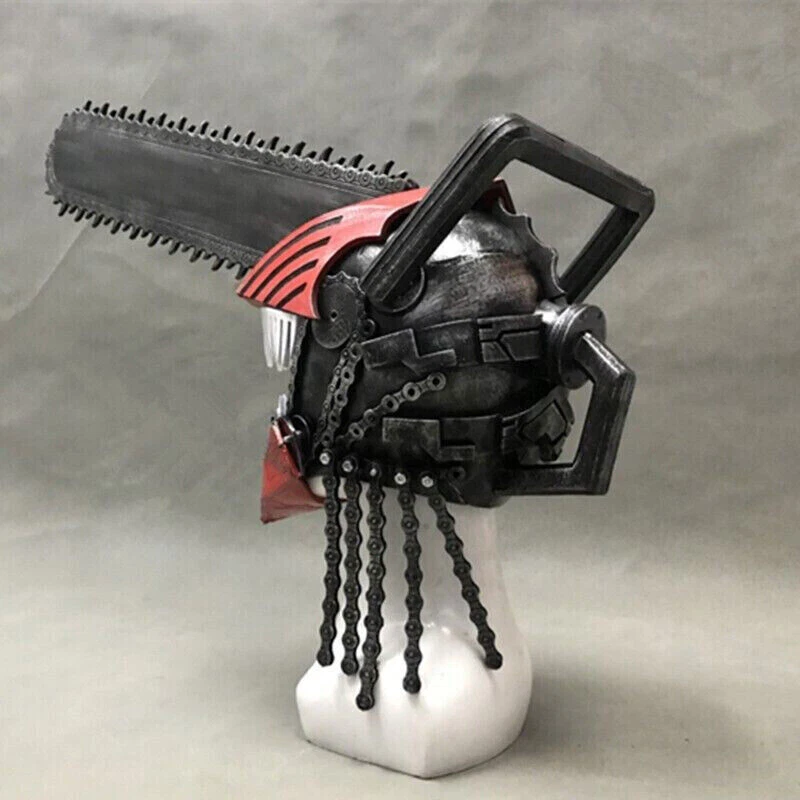 Chainsaw Man Pochita Man Cosplay EVA foam Helmet Mask Handsaw Halloween props - Image 2 of 4