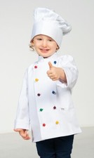 Children's chef jacket  children's chef hat chef jacket baker jacket carnival Christmas