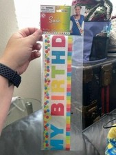 Happy Birthday Multicolor Sash 60" Party Supply New