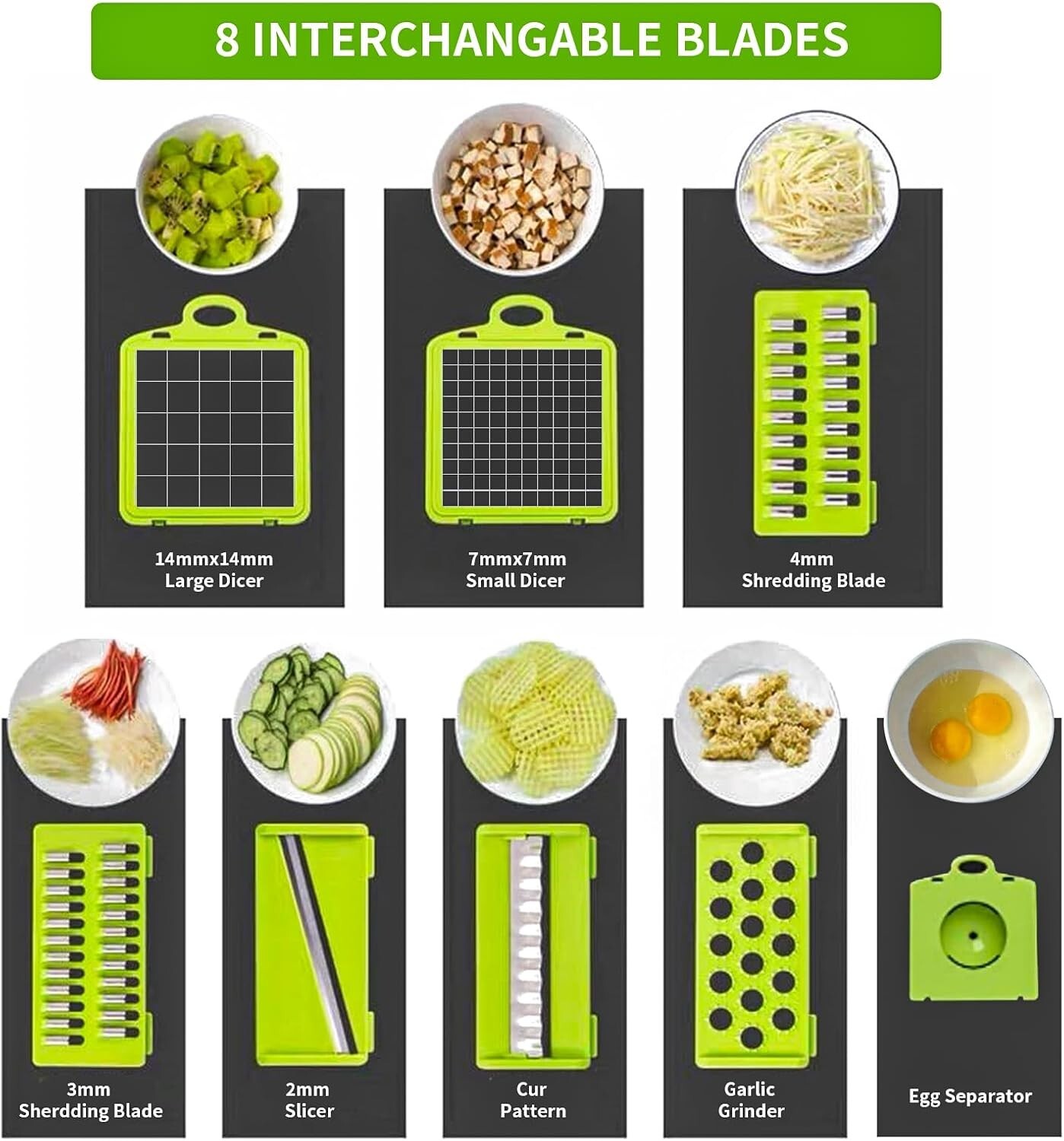 14-In-1 Vegetable Fruit Chopper Cutter Food Onion Veggie Dicer Slicer Kitchen