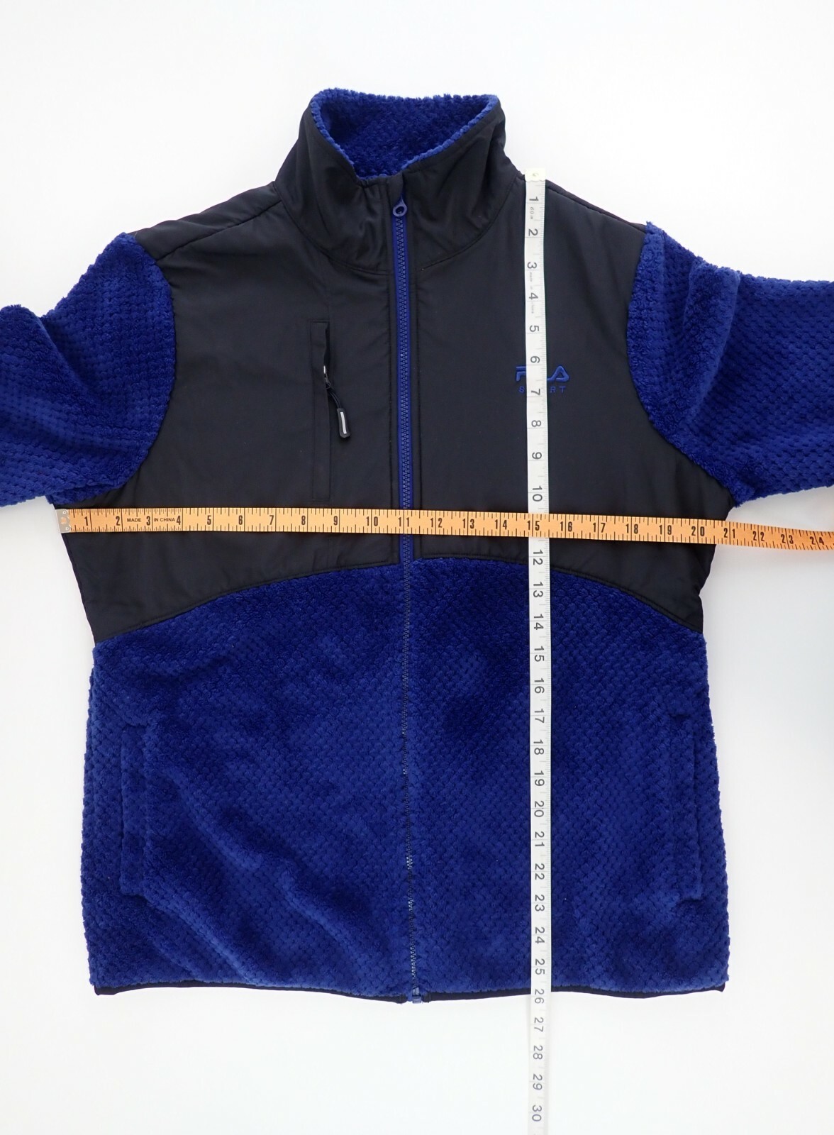 FILA SPORT Giacca donna in pile con zip intera taglia L #A23