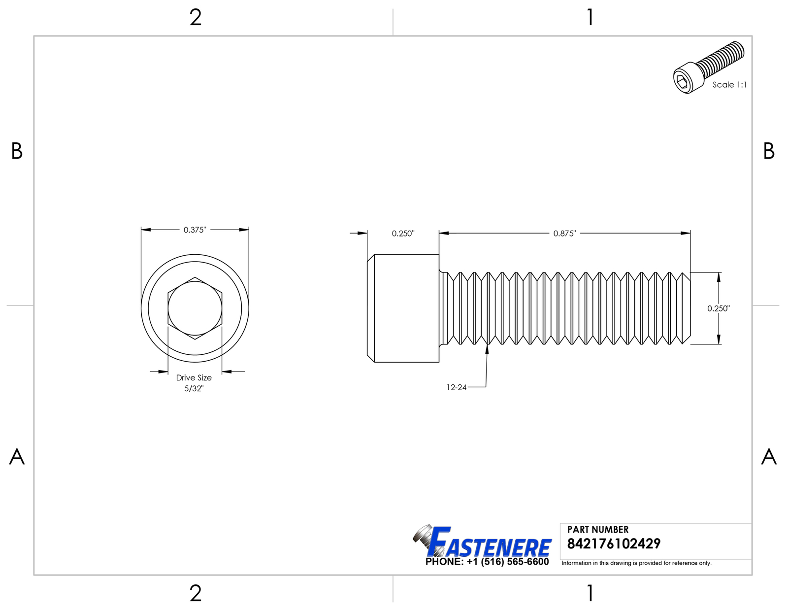 Viti A Testa Cilindrica Con Esagono Incassato 12-24 X 3/4 - Acciaio Inox 18-8, Lotto Da 100 - Foto 6