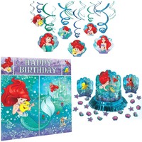 Little Mermaid Party Decorations Bundle - Scene Setter Hanging Swirls And Tab... on sale Little Mermaid Party Decorations Bundle - Scene Setter Hanging Swirls And Tab... on sale