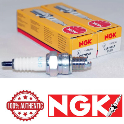 NGK CR7HSA Spark Plug 4549 2 Pack Nighthawk 250 CRF 80 NSF100 XR 80 100