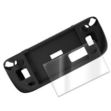 Anti-Bubble Screen Protector Soft Slim Silicone Case for Steam Deck Game Console