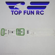 Evergreen Scale Models #283 H-Columns .100" (2.5 mm) pk. 4 - Measurements Below
