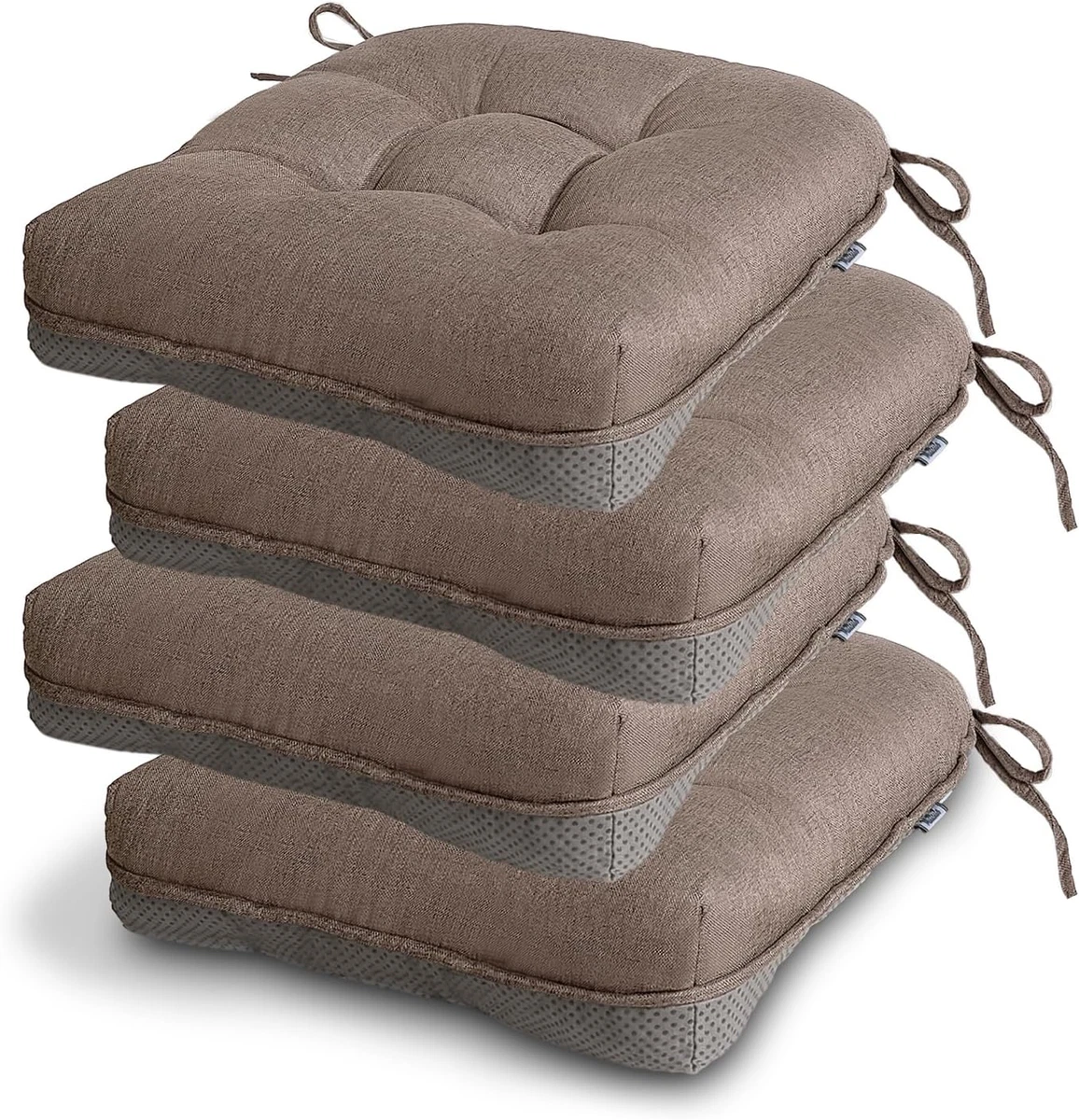 Tufted Chair Cushions for Dining Chairs 4 Pack 4