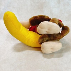 Rare 1999 Diddy Kong Donkey Kong Vintage Plush Doll Banpresto Nintendo NES