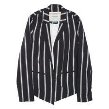 Cartonnier Blazer Jacket Black Striped Womens Uk 6