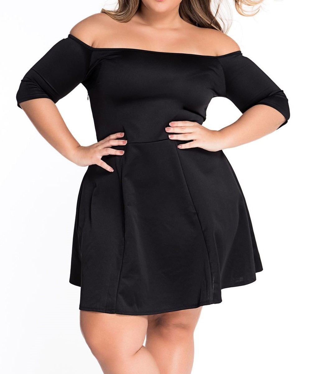 Women's Boat Neck Fleshy Skater Dress (USA 18-20) (USA 22-24)