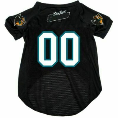 SAN JOSE SHARKS DOG CAT MESH JERSEY ALTERNATE MEDIUM LARGE XL EXTRA LARGE 