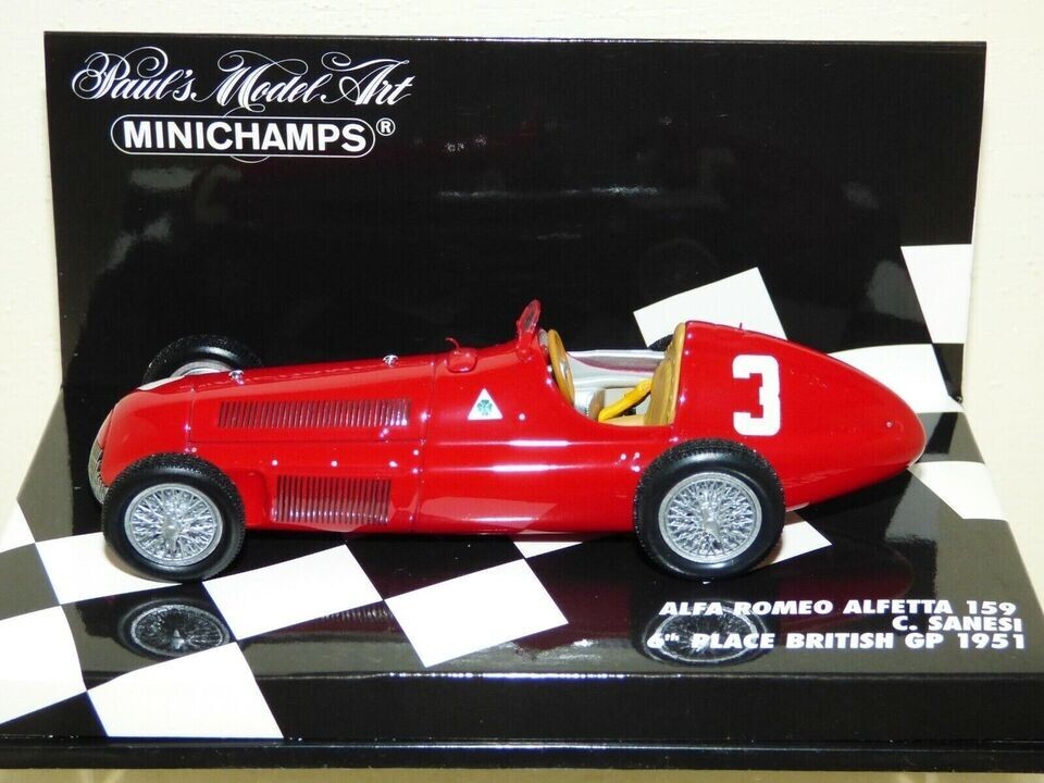 MINICHAMPS 1/43 Alfa Romeo Alfetta 159 British GP #3 C.Sanesi 1951  