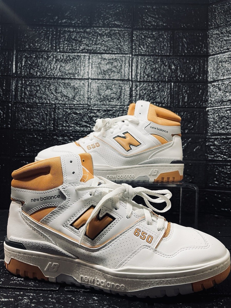 New Balance High Top Sneakers Basketball Shoes BB650RCL White Orange Size 10 New Balance High Top Sneakers Basketball Shoes BB650RCL  main image 3
