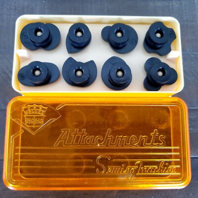 DeLuxe Zig Zag Sewing Machine Attachments Cam Design Disc Lot of