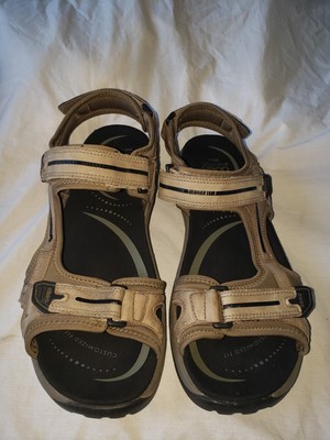 MENS ABEO CAYUCOS TAN BROWN BLACK LEATHER COMFORT SPORT 