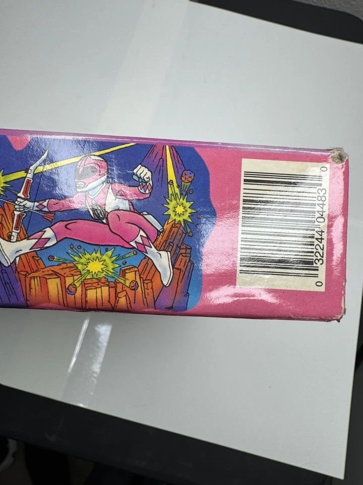 Puzzle MB Mighty Morphin Power Rangers 1994 rosa en forma de acción 50 piezas nuevo sello Foto 4 de 4