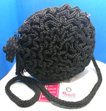  MIDOLÌ BORSA FIORE  -  realizzata a uncinetto (hand made crochet) (NUOVO)