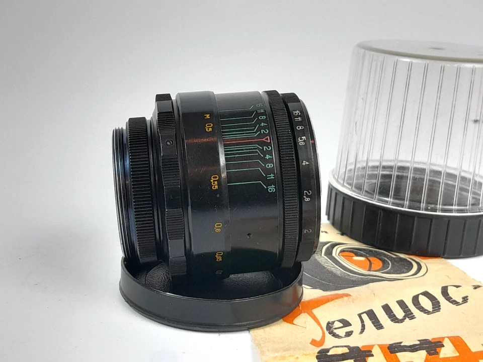 HELIOS-44-2 58mm F/2 BELOMO Early Rare ! TESTED! Black 1974! (Biotar DESIGN) M42 - Image 2 of 4