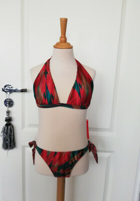  Havaianas Brazil Neckholder Triangle Bikini Set Badeanzug Gr.M  38 75 B 170 Neu