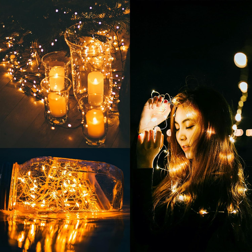 10 Pack 33FT 100 LED Fairy Lights Battery Operated Fairy Lights with Remote and - Picture 6 of 7