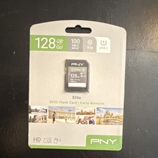 PNY Elite 128GB SDXC Class 10 UHS-I High Speed High Capacity Memory Card