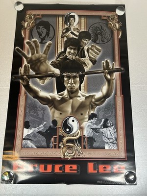 Bruce Lee dragon fury poster 34x22 by scorpio posters #1072 pre-owned