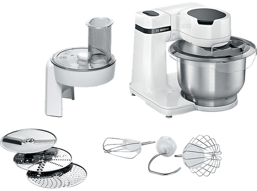 BOSCH MUMS2EW01 Küchenmaschine White (Rührschüsselkapazität: 3,8 l, 700 Watt)