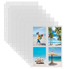 Heavy Duty 3.5x5 Photo Sleeves for 3 Ring Binder, 5x5 Picture Storage, 240 Pics