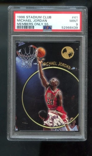 1996-97 Topps Stadium Club Members Only 55 #41 Michael Jordan PSA 9 Graded Card