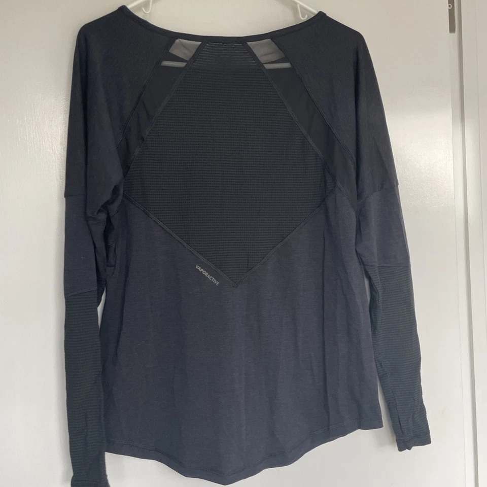 Mujer Mission Vapor Active Cuello Redondo, Top Manga Larga, Negro, Talla Pequeña Nuevo Con Etiquetas Foto 3 de 4