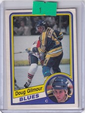 1984-85 O-Pee-Chee Hockey Doug Gilmour Rookie Card. rookie card picture