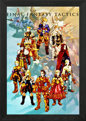 Final Fantasy Tactic Gerahmtes Wandbild Poster Leinwanddruck Bild