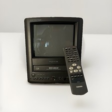 Toshiba Model MV9DL2 9  CRT TV VCR Combo Retro w/ Remote -  Working   Read 