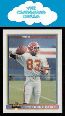 Stephone Paige 1991 Bowman #218 Kansas City Chiefs