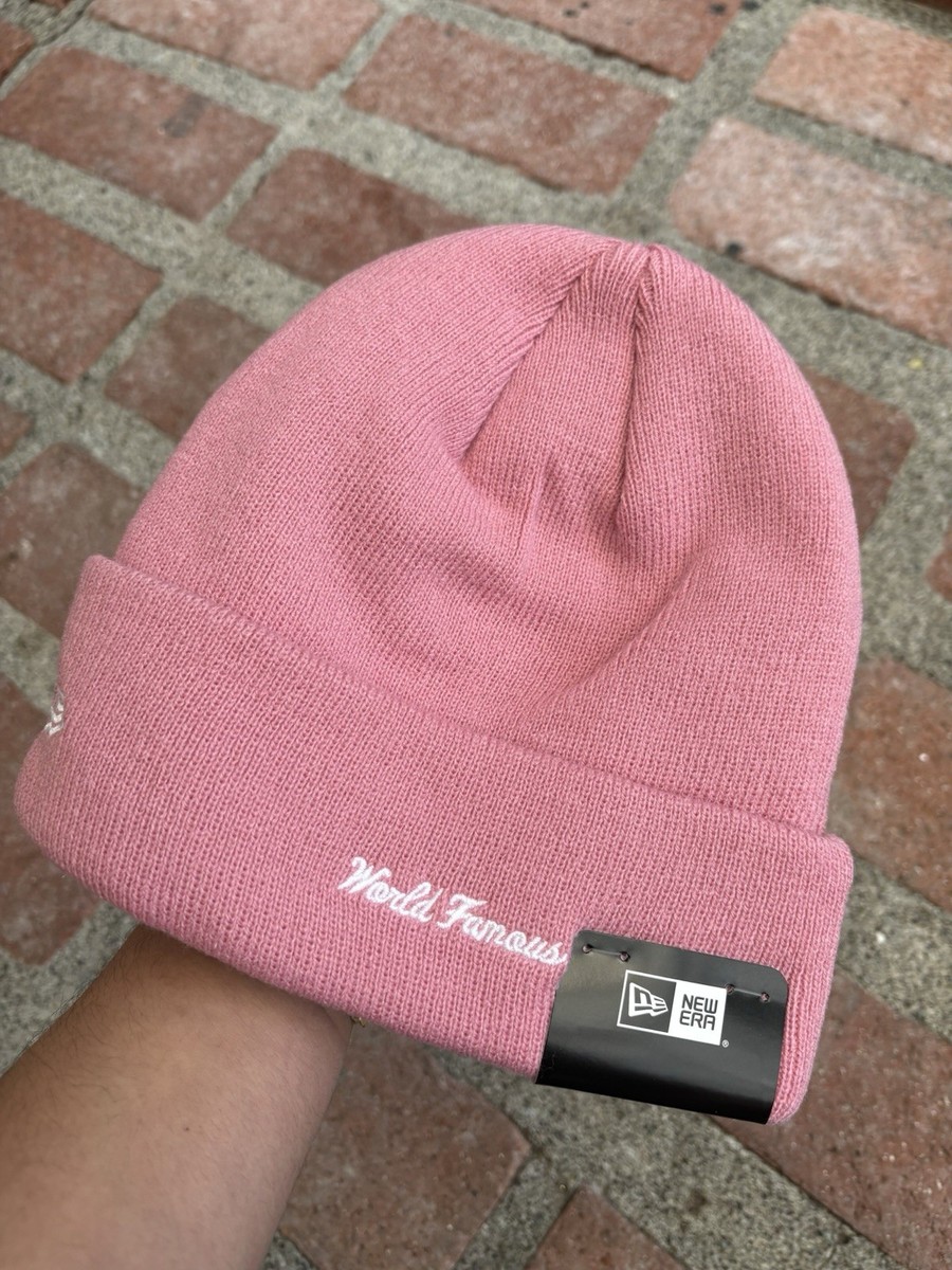 NEW Supreme X New Era Box Logo Beanie (FW24) (Pink) - Free