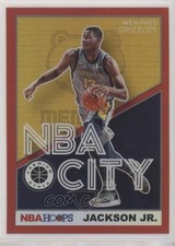 2019-20 Panini NBA Hoops Premium Stock NBA City Red Jaren Jackson Jr #10 fm0