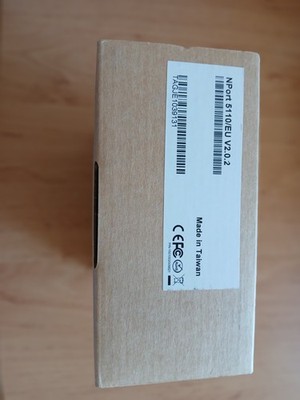 MOXA NPORT 5110/EU V2.0.2 SERIAL DEVICE SERVER RS-232 TO ETHERNET NEU OVP