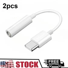 2pcs USB-C Type C To 3.5mm AUX Headphone Jack Adapter Lot for IPhone17 16 15