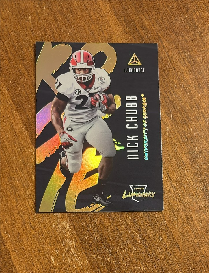 Nick Chubb 2018 Panini Luminance Luminary Rookie #16 Browns Georgia Texans RC