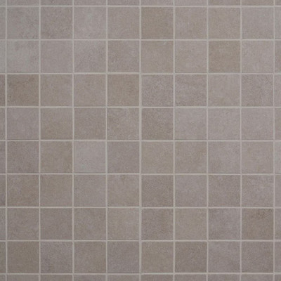 Urbane Linen Warm Gray 11.81 In. X 11.81 In. Matte Porcelain Mosaic Floor and Wa