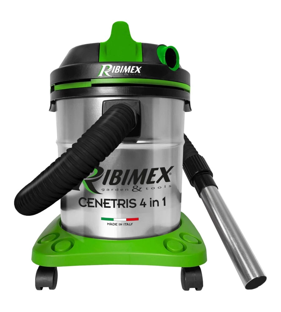 BIDONE ASPIRATUTTO "CENETRIS" 4 IN 1 PER SOLIDI, LIQUIDI, CENERE E SOFFIATORE...