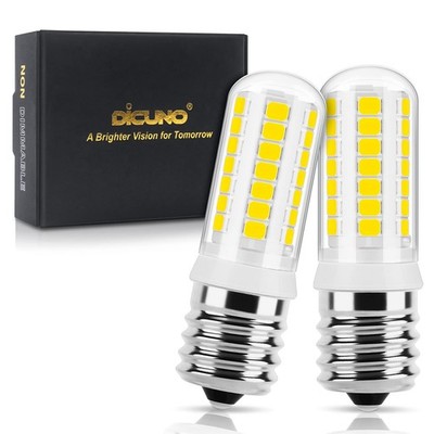 DiCUNO E17 LED Bulb Under Microwave Oven Lights, Daylight White 5000k 