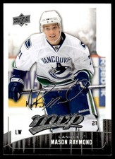 2009-10 Upper Deck MVP Mason Raymond Vancouver Canucks #20