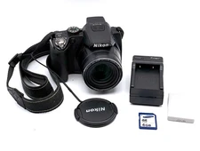 Nikon Coolpix P100 Digital Camera 10.3MP Black 26X Zoom *Tested, BROKEN SCREEN!*